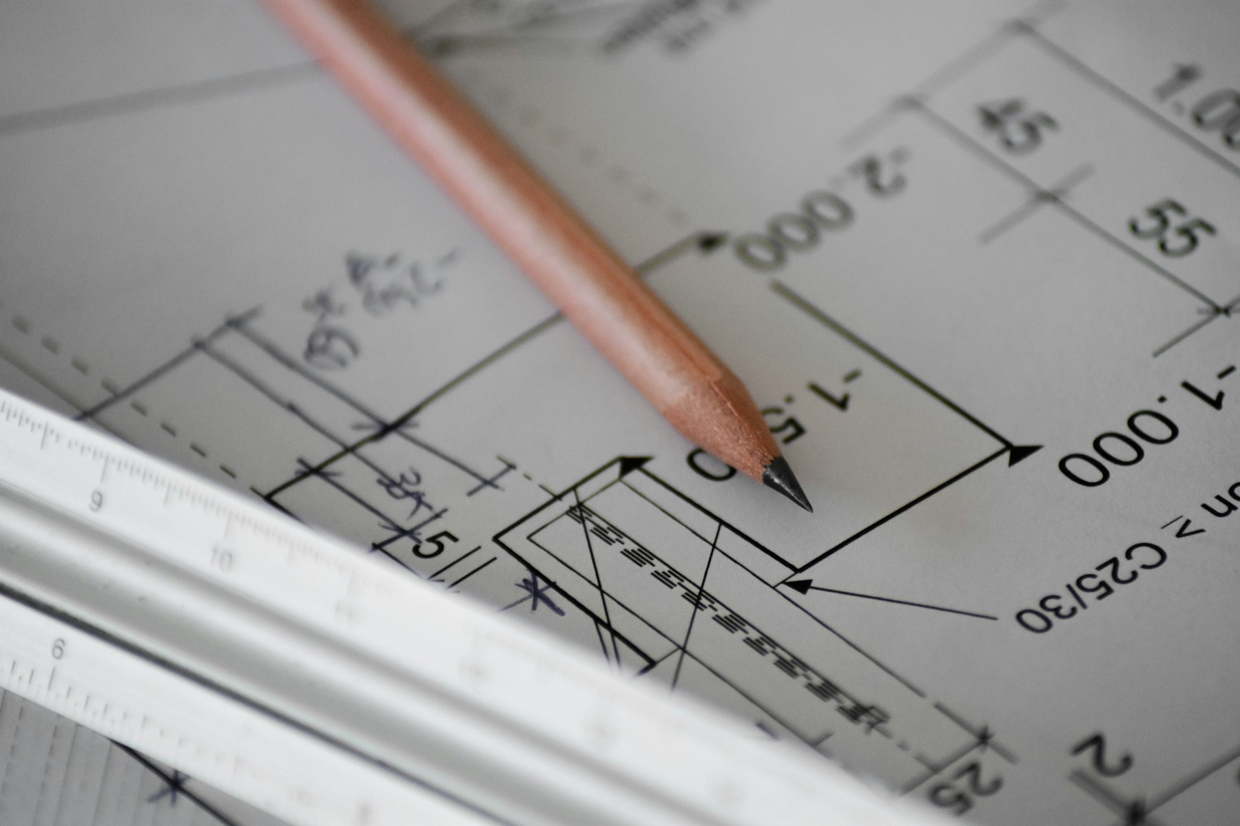 Construction plans and architectural drawings