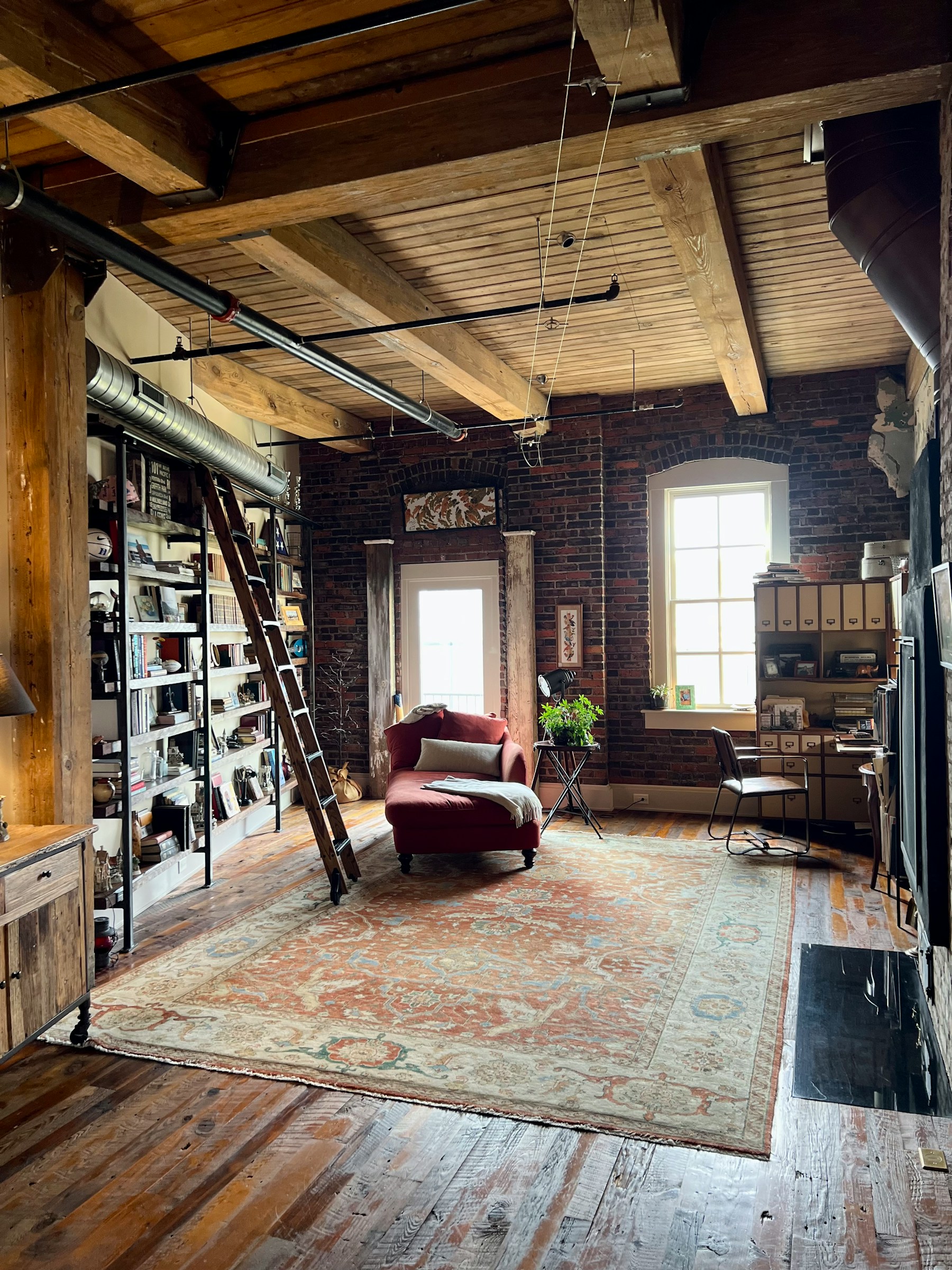 Finished loft interior
