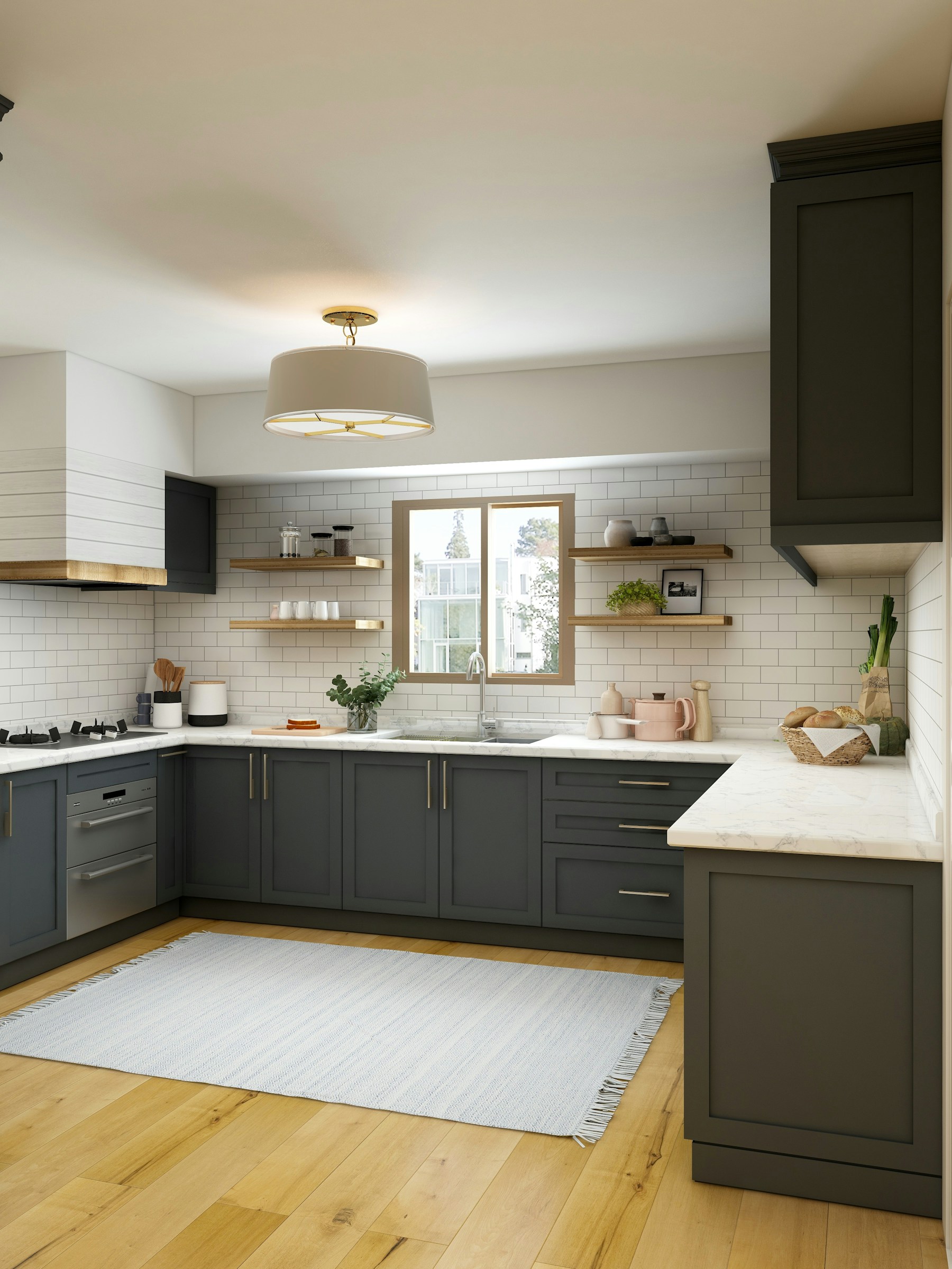Refurbished residential kitchen